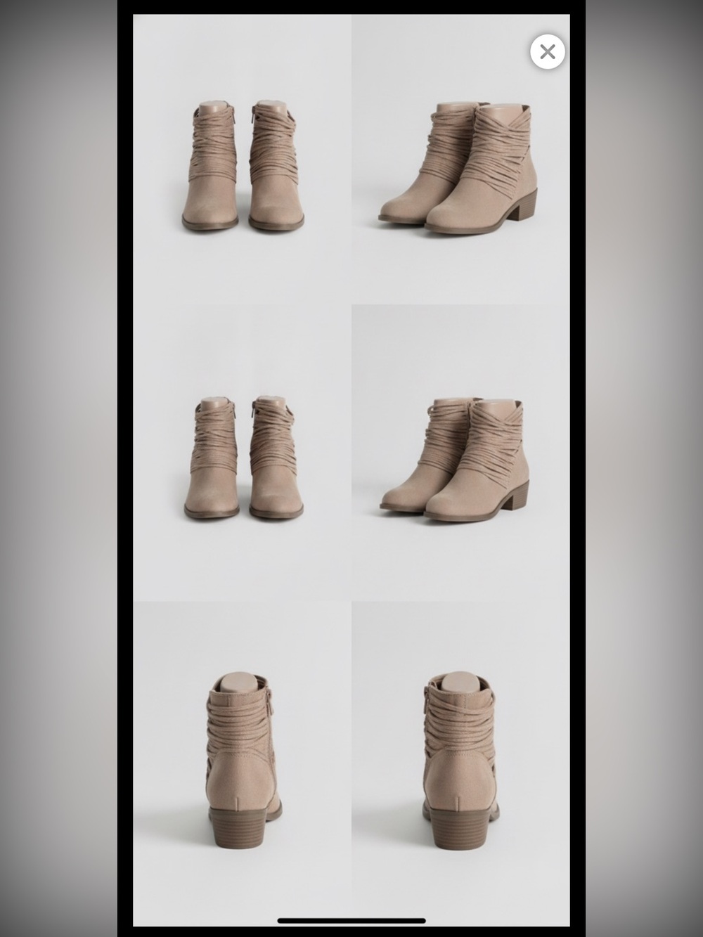 Taupe Suede Ankle Boots